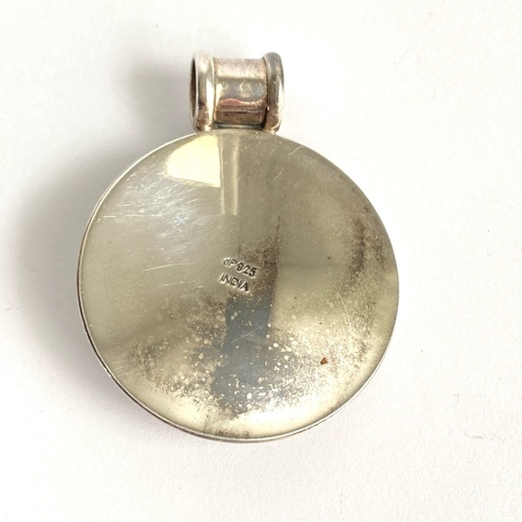 Doug Paulus Medallion Pendant Round Filigree Sterling Silver 925 Ornate Large - Picture 4 of 7